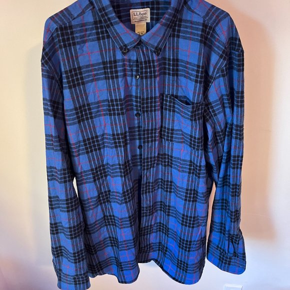 LLBean Men's Large Flannel, Brand New Unworn - Picture 2 of 5